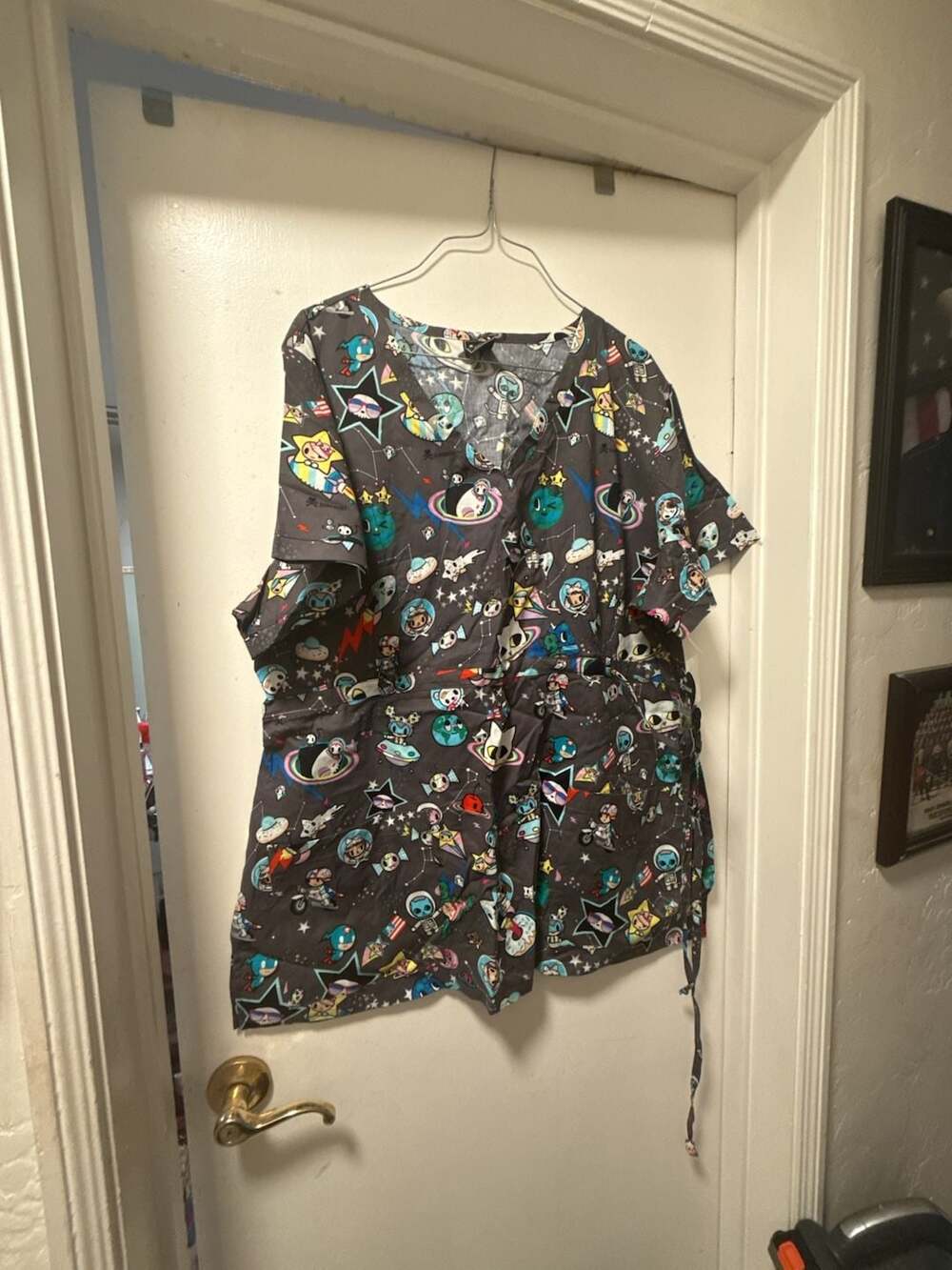 Koi Kathryn Tokidoki Space Scrub Top Size 3X
